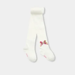 Accessoires-Jacadi Collants bébé fille nœud en Tissu Liberty - blanc doux BLANC DOUX JACADI