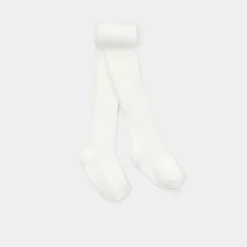 Accessoires-Jacadi Collants côtelés bébé - blanc doux BLANC DOUX JACADI