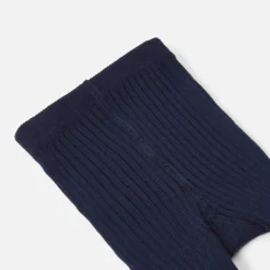 Accessoires-Jacadi Collants côtelés bébé - marine MARINE JACADI
