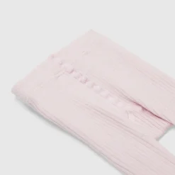 Accessoires-Jacadi Collants côtelés bébé fille - rose pale ROSE PALE JACADI