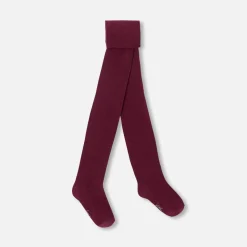 Accessoires-Jacadi Collants côtelés bébé fille - BORDEAUX