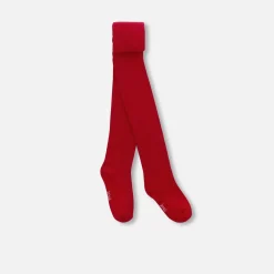 Accessoires-Jacadi Collants côtelés bébé fille - POURPRE