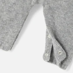 Combinaison, Barboteuse Et Ensemble-Jacadi Combinaison bébé en cachemire - gris chine clair GRIS CHINE CLAIR JACADI