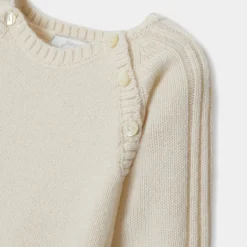 Combinaison, Barboteuse Et Ensemble-Jacadi Combinaison bébé en cachemire - blanc doux BLANC DOUX JACADI