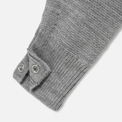 Combinaison, Barboteuse Et Ensemble-Jacadi Combinaison bébé en laine mérinos - gris chine clair GRIS CHINE CLAIR JACADI