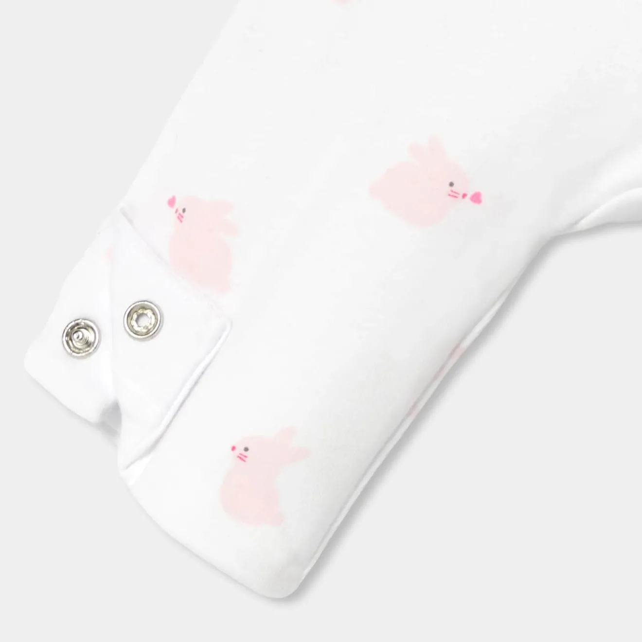 Combinaison, Barboteuse Et Ensemble-Jacadi Combinaison bébé fille en jersey - BLANC/ROSE