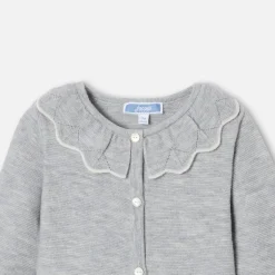 Combinaison, Barboteuse Et Ensemble-Jacadi Combinaison bébé fille en point mousse - gris chine clair GRIS CHINE CLAIR JACADI