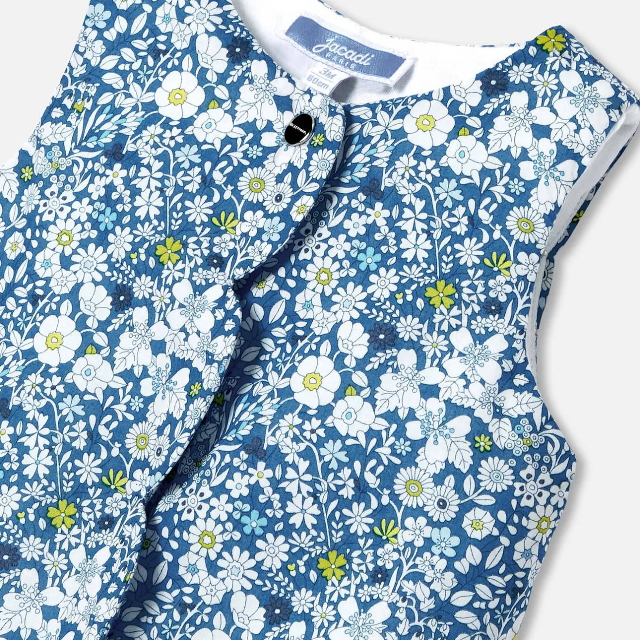 Combinaison, Barboteuse Et Ensemble-Jacadi Combinaison bébé fille en Tissu Liberty - lore BLEU/MULTICO