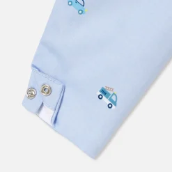 Combinaison, Barboteuse Et Ensemble-Jacadi Combinaison bébé garçon en Oxford - lore BLEU/MULTICO