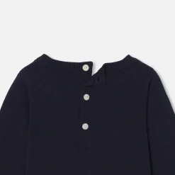 Combinaison, Barboteuse Et Ensemble-Jacadi Combinaison bébé garçon en tricot - lore MARINE/MULTICO