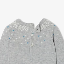 Combinaison, Barboteuse Et Ensemble-Jacadi Combinaison bébé garçon en tricot - gris chine clair GRIS CHINE CLAIR JACADI