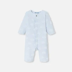 Combinaison, Barboteuse Et Ensemble-Jacadi Combinaison bébé garçon motif nuage - BLEU PALE