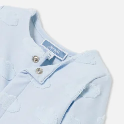 Combinaison, Barboteuse Et Ensemble-Jacadi Combinaison bébé garçon motif nuage - BLEU PALE