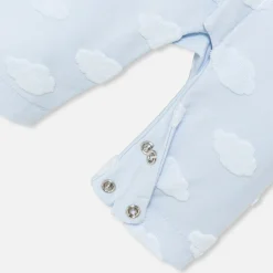 Combinaison, Barboteuse Et Ensemble-Jacadi Combinaison bébé garçon motif nuage - BLEU PALE