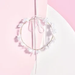 Accessoires-Jacadi Couronne de fleurs enfant fille - blanc BLANC JACADI