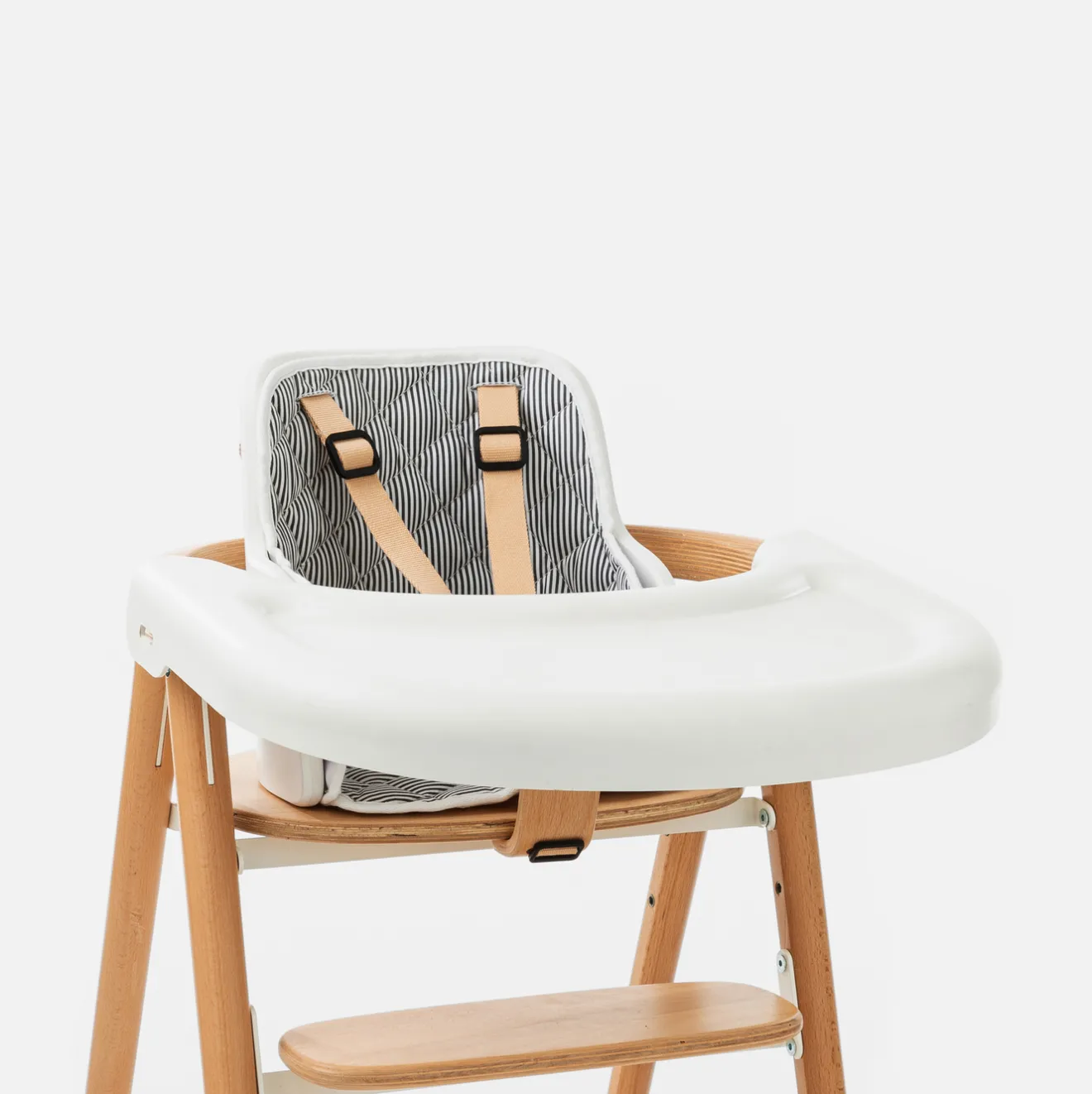 Mobilier|Couffins Et Berceaux-Jacadi Coussin chaise haute TOBO - BLANC/GRIS