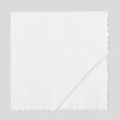 Gigoteuse, Couverture|Gigoteuses Et Couvertures-Jacadi Couverture à festons BLANC JACADI