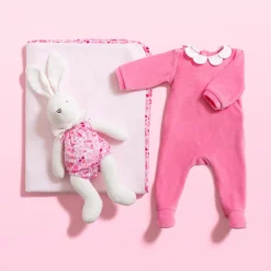 Gigoteuse, Couverture|Gigoteuses Et Couvertures-Jacadi Couverture double épaisseur en polaire - lore ROSE/MULTICO