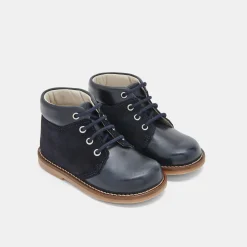 Boots Et Bottillons-Jacadi Desert boots bébé garçon en cuir - marine MARINE JACADI
