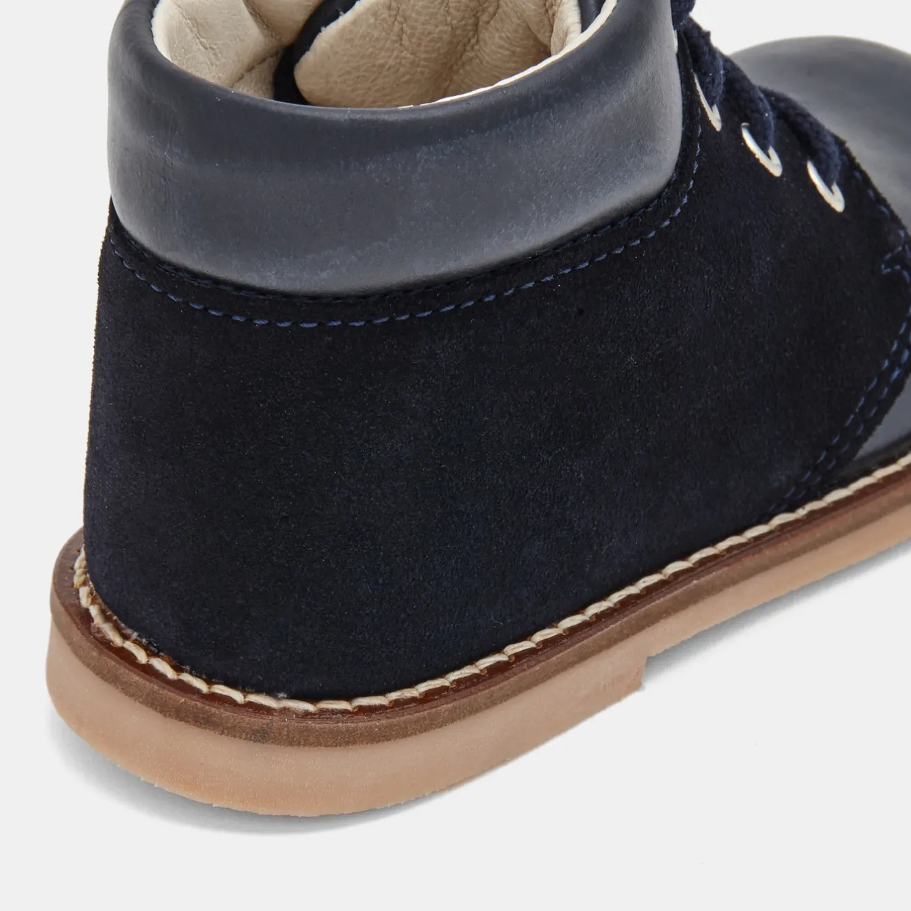 Boots Et Bottillons-Jacadi Desert boots bébé garçon en cuir - marine MARINE JACADI
