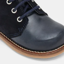 Boots Et Bottillons-Jacadi Desert boots bébé garçon en cuir - marine MARINE JACADI