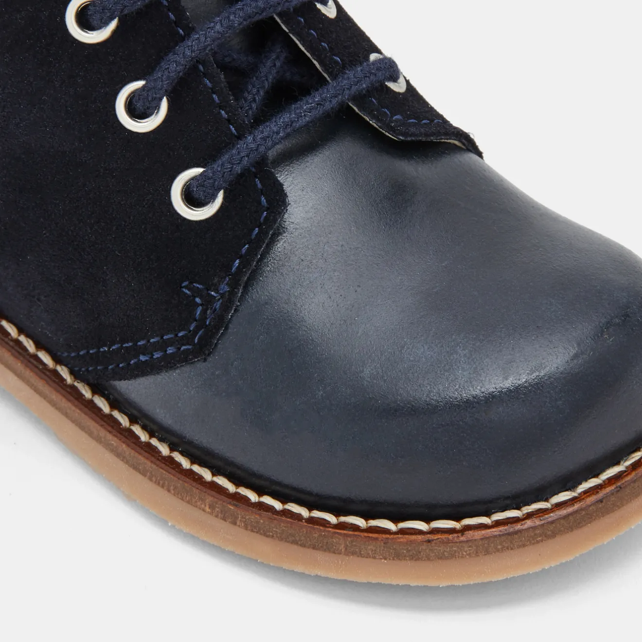 Boots Et Bottillons-Jacadi Desert boots bébé garçon en cuir - marine MARINE JACADI