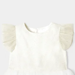 Robe Et Jupe|Doudou, Peluche-Jacadi Déguisement de Noël enfant fille - BLANC/OR