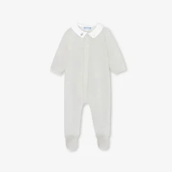 Pyjama|Pyjama-Jacadi Dors-bien bébé en velours - GRIS GIVRE
