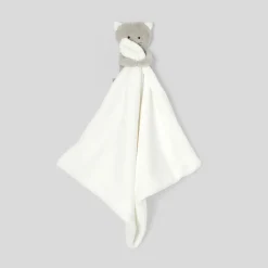 Doudou, Peluche|Eveil, Doudou Et Peluche-Jacadi Doudou chat en velours bouclette - lore BLANC/MULTICO