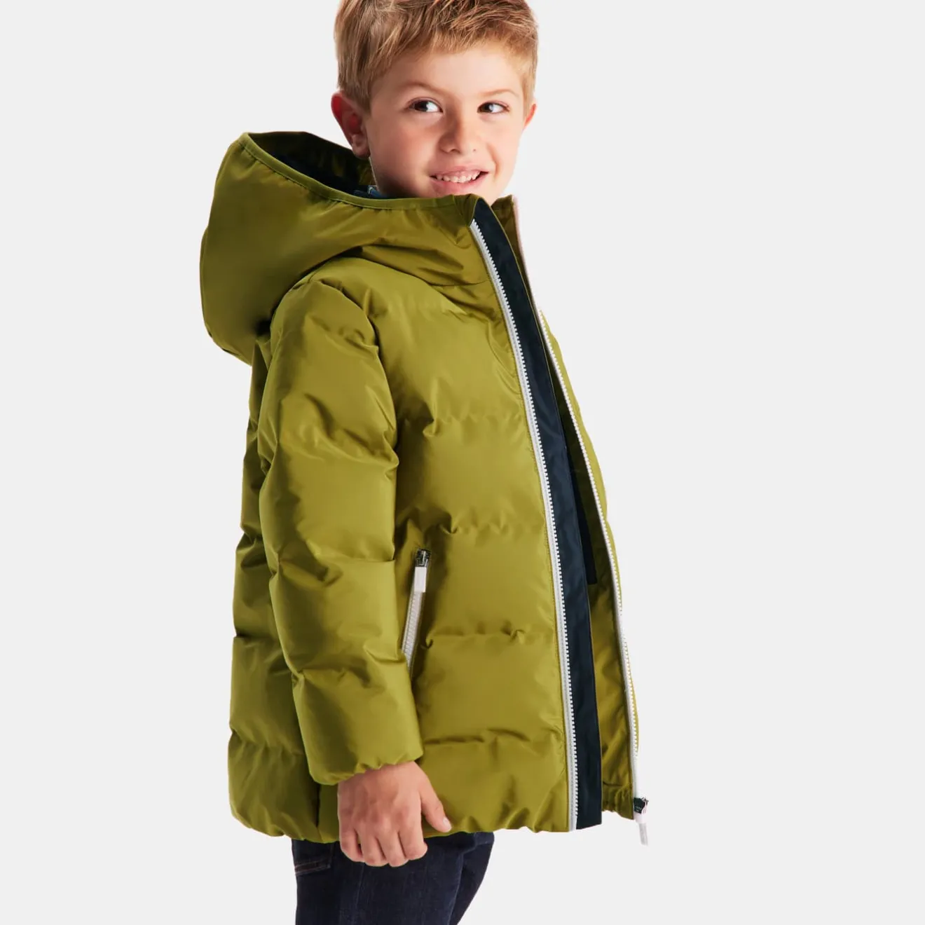 Manteau, Doudoune Et Veste-Jacadi Doudoune à capuche enfant garçon - KAKI