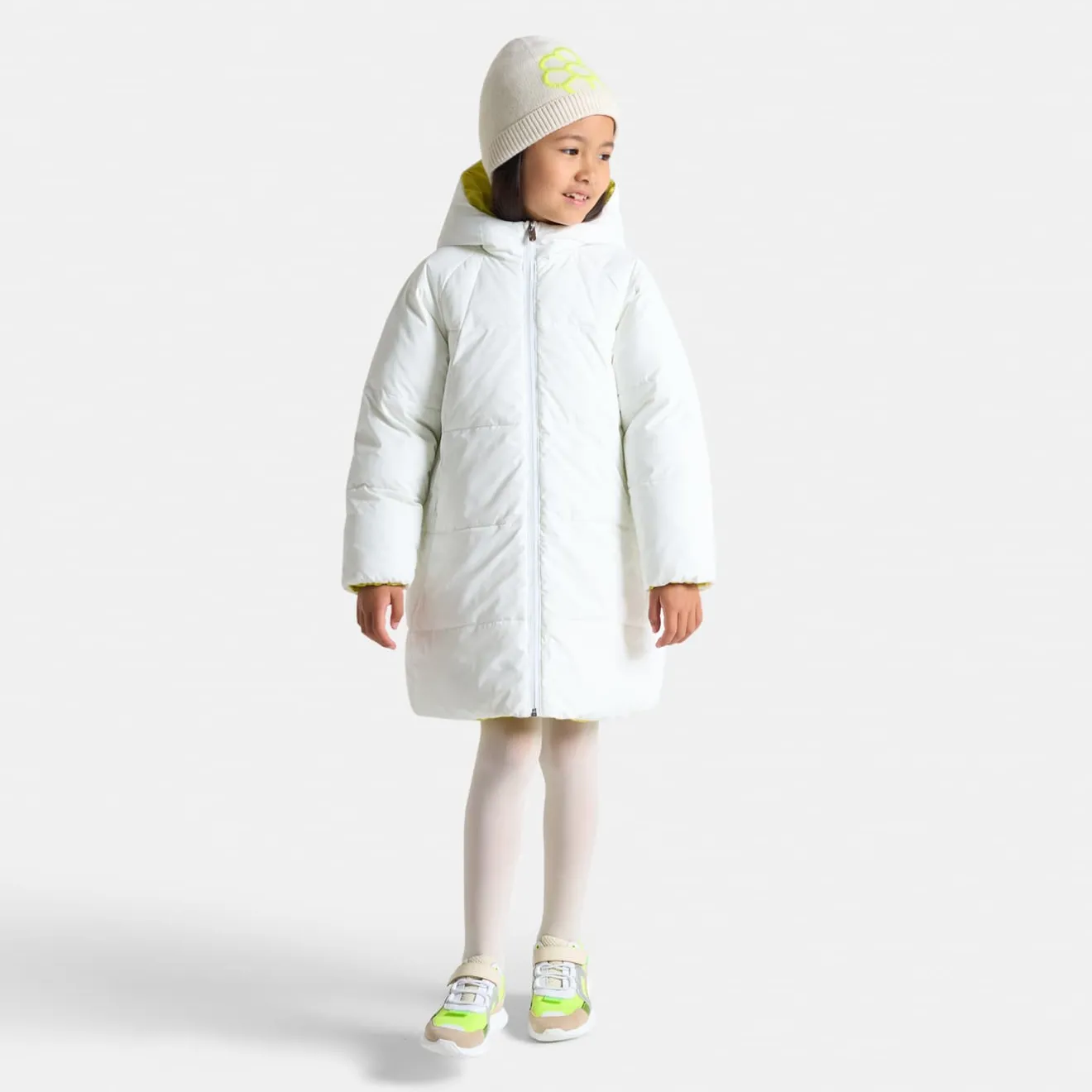 Manteau, Doudoune Et Veste-Jacadi Doudoune longue enfant fille - blanc doux BLANC DOUX JACADI