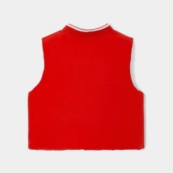 Manteaux, Vestes Et Combi Pilote-Jacadi Doudoune sans manches bébé garçon - ROUGE/BEIGE