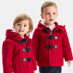 Manteaux, Vestes Et Combi Pilote|Manteaux, Vestes Et Combi Pilote-Jacadi Duffle coat bébé - ROUGE RUBIS