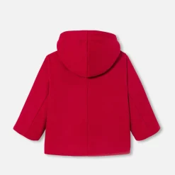 Manteaux, Vestes Et Combi Pilote|Manteaux, Vestes Et Combi Pilote-Jacadi Duffle coat bébé - ROUGE RUBIS