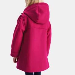 Manteau, Doudoune Et Veste-Jacadi Duffle-coat enfant fille en laine - ROSE GRENADINE