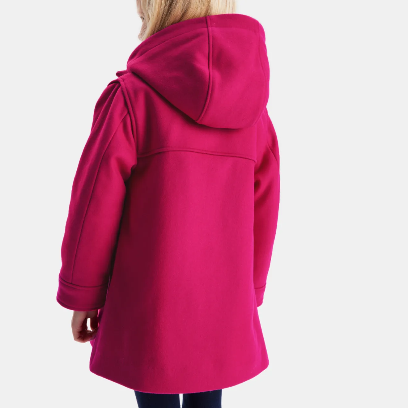 Manteau, Doudoune Et Veste-Jacadi Duffle-coat enfant fille en laine - ROSE GRENADINE