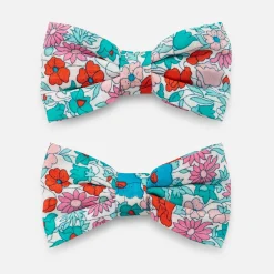 Accessoires-Jacadi Duo de barrettes enfant fille - ROSE/VERT