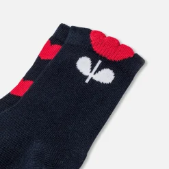 Accessoires-Jacadi Duo de chaussettes bébé fille - lore MARINE/MULTICO