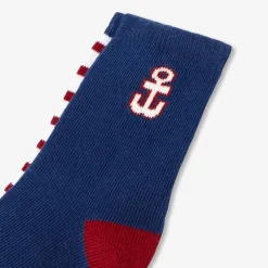 Accessoires-Jacadi Duo de chaussettes bébé garçon - lore MARINE/MULTICO