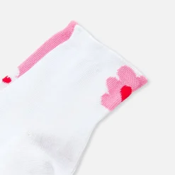 Accessoires-Jacadi Duo de chaussettes enfant fille - lore ROSE/MULTICO