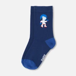 Accessoires-Jacadi Duo de chaussettes enfant garçon - marine MARINE JACADI