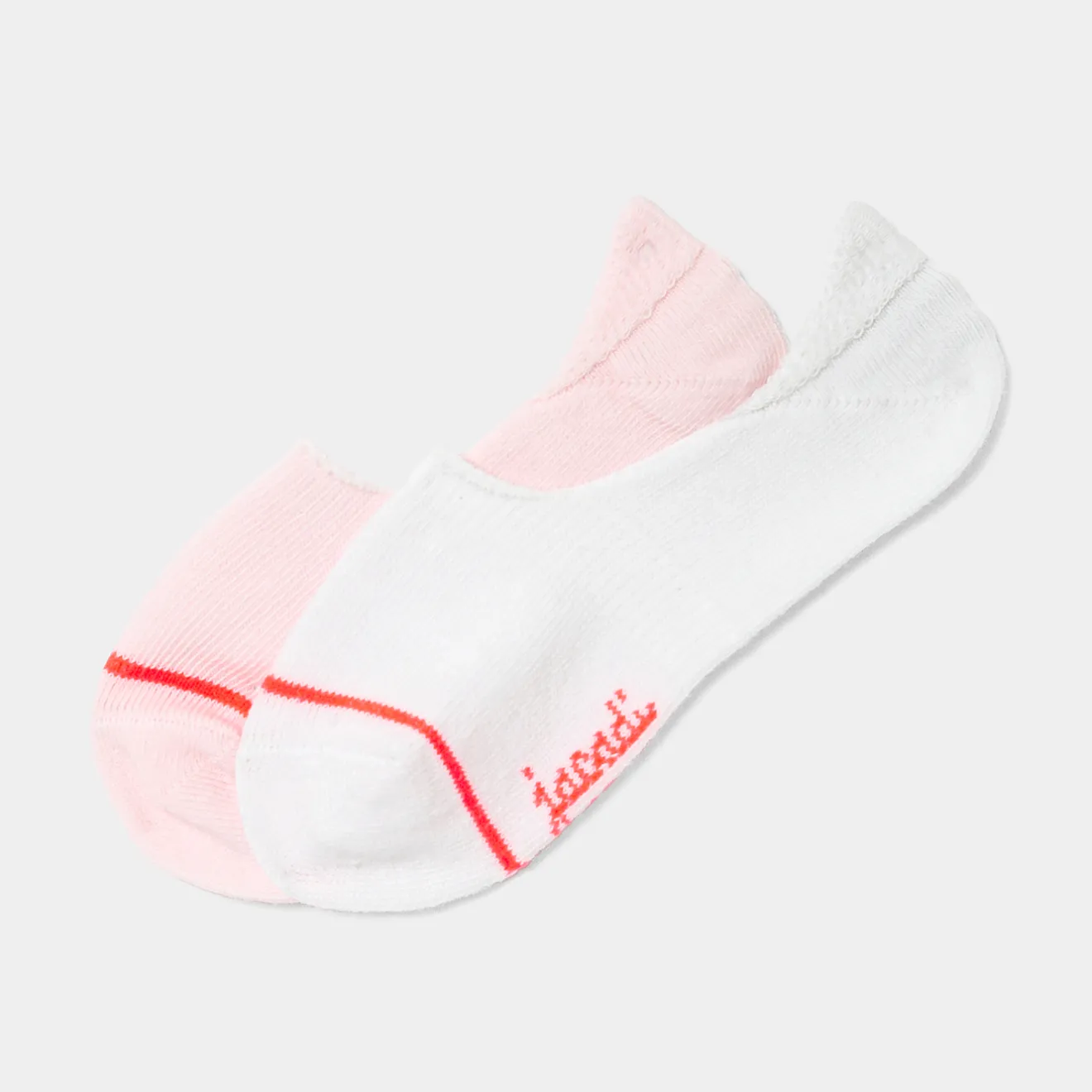 Accessoires-Jacadi Duo de chaussettes invisibles enfant fille - BLANC/ROSE
