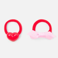 Accessoires-Jacadi Duo d'élastiques bébé fille - ROSE/ROUGE