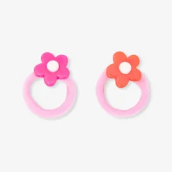 Accessoires-Jacadi Duo d'élastiques bébé fille - lore ROSE/MULTICO