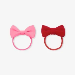 Accessoires-Jacadi Duo d'élastiques enfant fille - ROSE/ROUGE