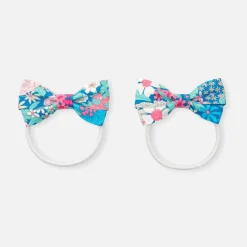 Accessoires-Jacadi Duo d'élastiques enfant fille - ROSE/VERT
