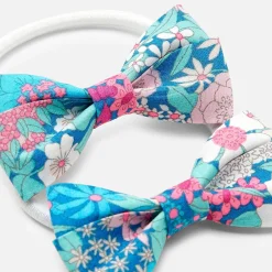 Accessoires-Jacadi Duo d'élastiques enfant fille - ROSE/VERT