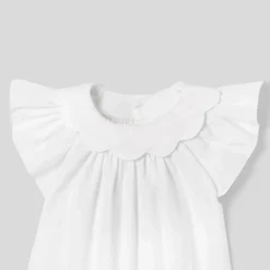 Combinaison, Barboteuse Et Ensemble-Jacadi Ensemble bébé fille à culotte rayée - BLANC/GRIS