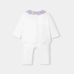 Combinaison, Barboteuse Et Ensemble-Jacadi Ensemble bébé fille en double jersey - blanc BLANC JACADI