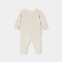 Combinaison, Barboteuse Et Ensemble-Jacadi Ensemble bébé fille en tricot - blanc doux BLANC DOUX JACADI